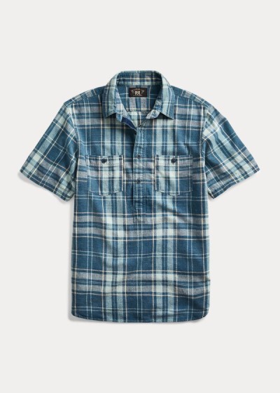 Men's Ralph Lauren Plaid Popover Shirts | 896723SLM